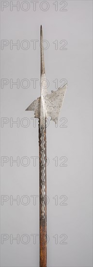 Halberd, 1540/60, Possibly French or German, Germany, Steel and wood, L. 256.5 cm (101 in.)
