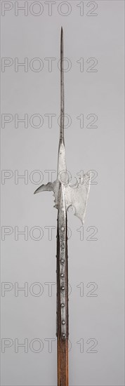 Halberd, 1540/60, Possibly French or German, Germany, Steel and wood, L. 255.3 cm (100 1/2 in.)