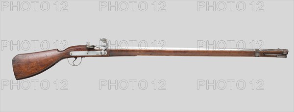 Matchlock Musket, c. 1640/60, Austrian, Vienna, Wien, Wood, walnut, and steel, L. 57 3/4 in.