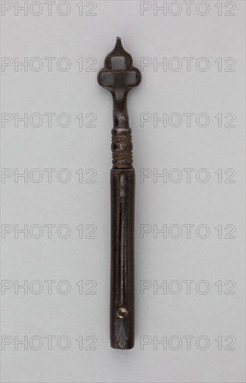 Wheellock Spanner with Powder Measure and Screwdriver, 17th century, German, Germany, Iron, L. 17.8 cm (7 in.)