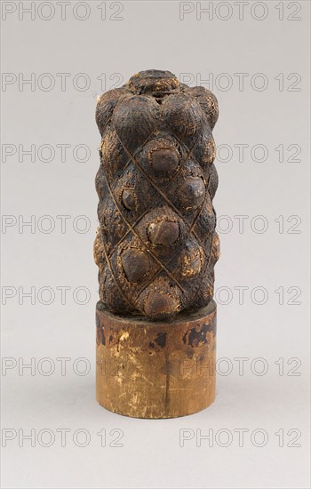 Grape Shot (Projectile) for a Cannon, 17th Century, Austrian, Austria, Wood, canvas, and iron, H. 19 cm (7 1/2 in.)