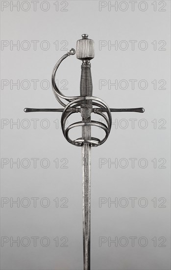 Rapier, c. 1620, Western Euroean, Europe, western, Iron, steel, and copper, Overall L. 126 cm (49 5/8 in.)