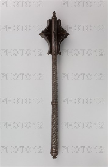 Mace, 1550, German, Germany, Steel and iron, L. 64.5 cm (25 3/8 in.)