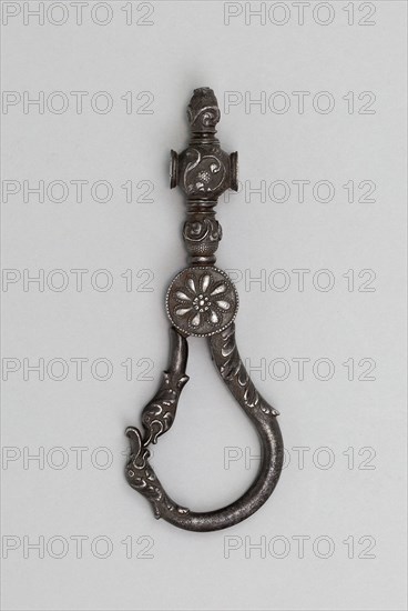 Sword Hanger, 17th century, European, Europe, Iron, 5 × 1 7/8 in.