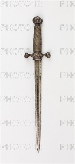 Dagger, 1650/75, Italian, Italy, Steel, wood, and iron wire, L. 35.5 cm (14 in.)