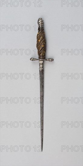 Gunner’s Stiletto, 17th century, Italian, Italy, Steel, iron, horn, and brass, L. 32 cm (12 5/8 in.)