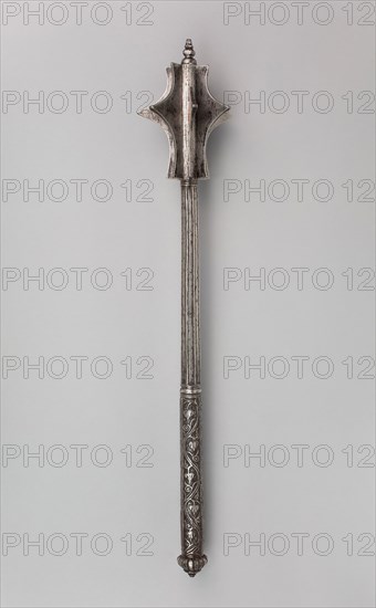 Mace, c. 1540/50, German, possibly Italian, Germany, Iron, L. 62.9 cm (24 3/4 in.)