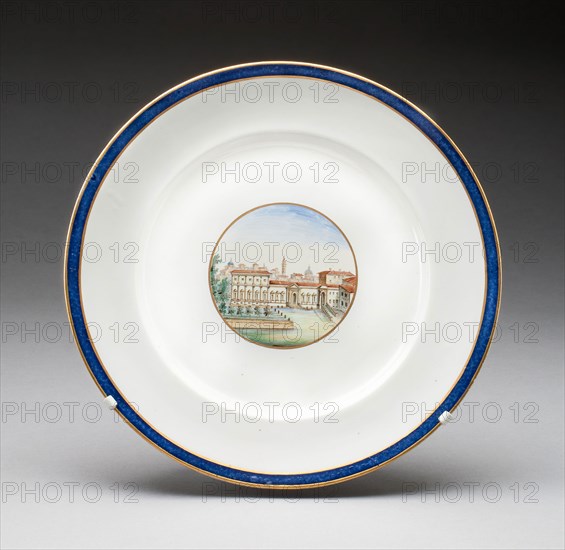Plate, Early 19th century, Italy, Naples, Naples, Porcelain with polychrome enamels and gilding, Diam 24 cm (9 1/2 in.).