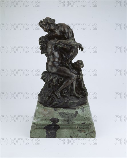 Bacchus Consoling Ariadne, modeled c. 1892  (cast 1903/07), Aimé-Jules Dalou, French, 1838–1902, France, Bronze, H. 17.8 cm (7 in.)