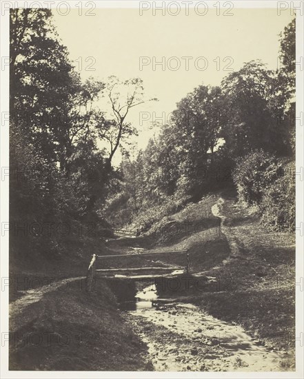 Scene near Godalming, Surrey, c. 1856, Alfred Rosling, English, 1802–1880s, England, Albumen print, 21.7 × 17.2 cm (image/paper), 44.7 × 33 cm (mount)