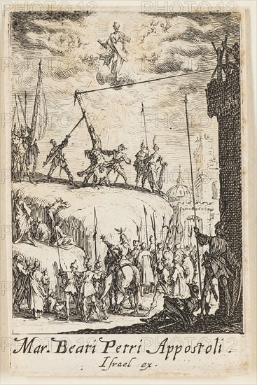 Martyrdom of Saint Peter, plate one from The Martyrdoms of the Apostles, n.d., Jacques Callot, French, 1592-1635, France, Etching on paper, 73 × 48 mm