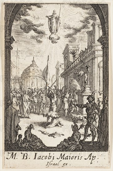 Martyrdom of Saint John, the Major, plate four from The Martyrdoms of the Apostles, n.d., Jacques Callot, French, 1592-1635, France, Etching on paper, 72 × 46 mm