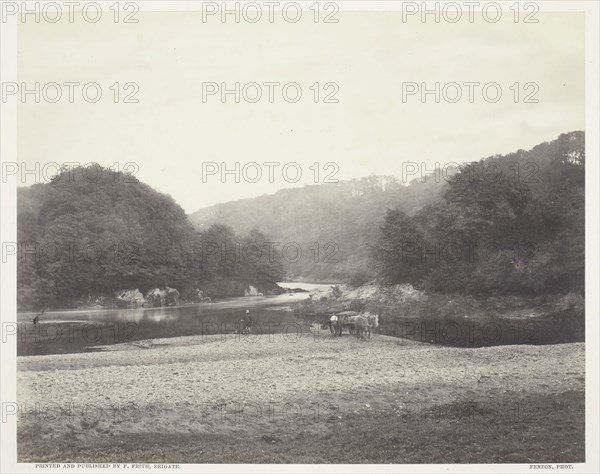 View of the Ribble, Yorkshire, c. 1860, printed c. 1870, Roger Fenton, English, 1819–1869, England, Albumen print, 16.5 × 20.9 cm (image/paper), 29.4 × 37.3 cm (mount)