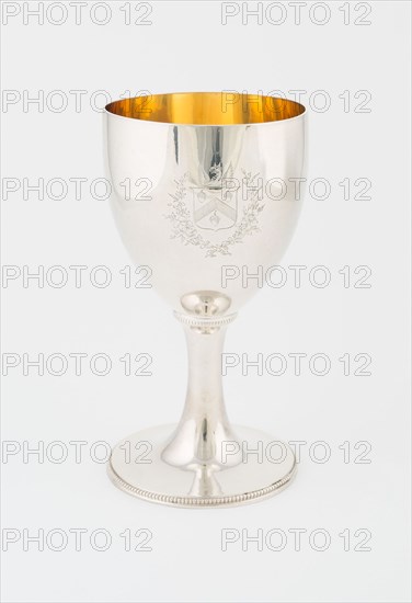 Goblet, 1784/85, Hester Bateman, English, 1708-1794, London, England, London, Silver and silver gilt, H. 18.7 cm (7 3/8 in.)