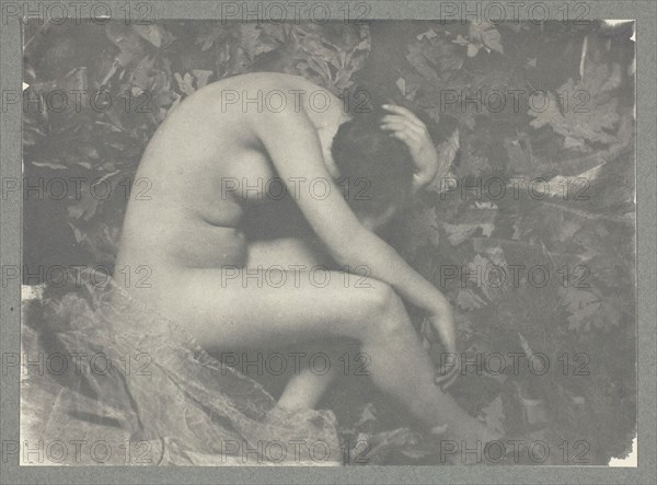 La Cigale, 1898, Frank Eugene, American, 1865–1936, United States, Photogravure, No. 3 from the portfolio "American Pictorial Photography, Series II (1901), edition 34/150, 12.2 x 16.8 cm (image/paper), 38 x 28 cm (hinged paper)