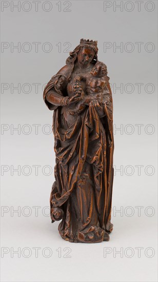 Madonna and Child, 1600/50, South German, Southern Germany, Boxwood, H. 18.4 cm (7 1/4 in.)