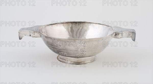 Quaich, c. 1670, Glasgow, Scotland, Glasgow, Silver, 6 x 22.9 x 15.6 cm (2 3/8 x 9 x 6 1/8 in.)