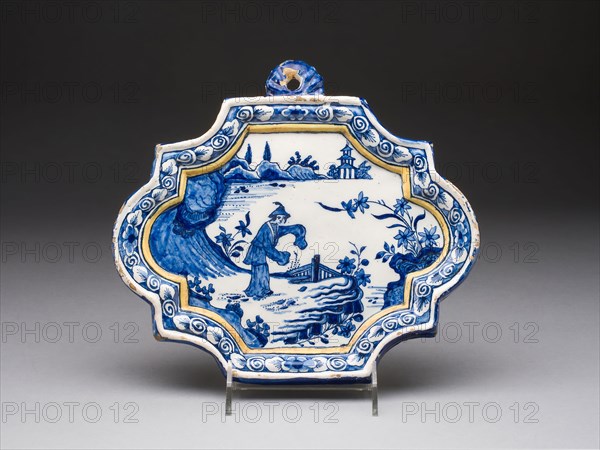 Plaque, c. 1730, Netherlands, Delft, Delft, Tin-glazed earthenware (Delftware), 22 × 24.5 cm (8 5/8 × 9 5/8 in.)