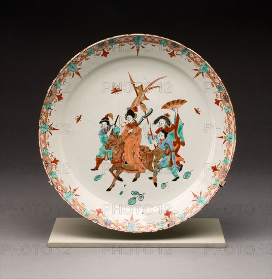 Plate, 1718/35, Ary van Rijsselberg, Dutch, 18th century, Delft, Tin-glazed earthenware (Delftware), Diam. 22.9 cm (8 15/16 in.)