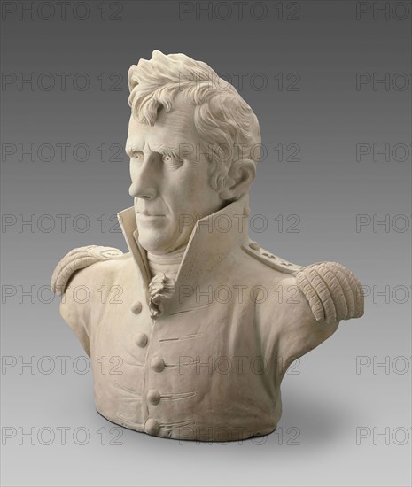 General Andrew Jackson, 1819, William Rush, American, 1756–1833, Philadelphia, Terracotta, 50.5 × 47.9 × 22.2 cm (19 7/8 × 18 7/8 × 8 3/4 in.)