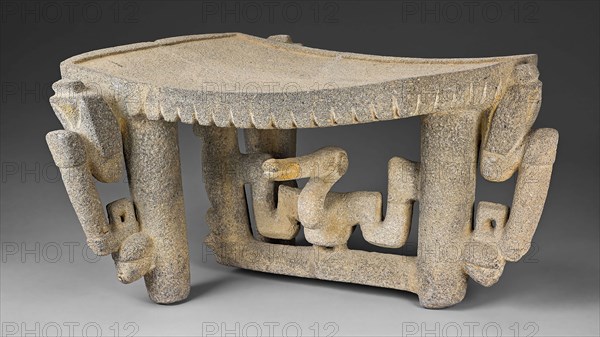 Ceremonial Grinding Table (Metate), A.D. 1/500, Nicoya, Nicoya, Guanacaste province, Costa Rica, Nicoya, Volcanic stone, 30.5 × 52.1 × 45.7 cm (12 × 20 1/2 × 18 in.)