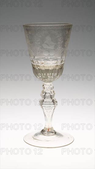 Goblet, Late 18th century, Saxony, Germany, Saxony, Glass, H. 27.9 cm (11 in.)