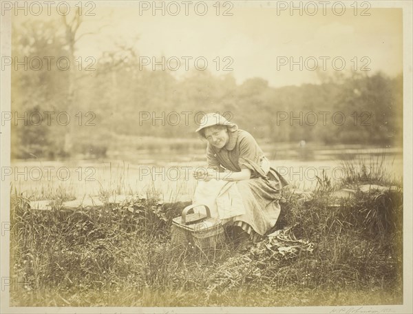 I think on the Laddie that lo’es me so well, 1882, Henry Peach Robinson, English, 1830–1901, England, Albumen print, 28.2 × 37 cm (image/paper), 36.6 × 51.8 cm (mount)