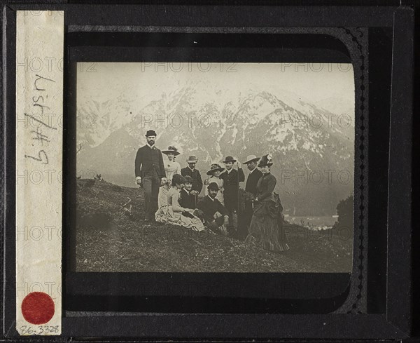 Family & Friends at Mittenwalk, c. 1884, Alfred Stieglitz, American, 1864–1946, United States, Lantern slide, 3 1/4 x 4 in., Fragment, A.D. 1476/1532, Chuquibamba, Probably south coast, Peru, Peru, Brocaded interlocking tapestry (old card)