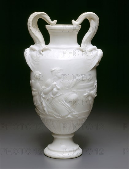 Vase, 1766, Clodion (Claude Michel), French, 1738-1814, France, Marble, 36.4 × 19.9 cm (14 5/16 × 7 13/16 in.)