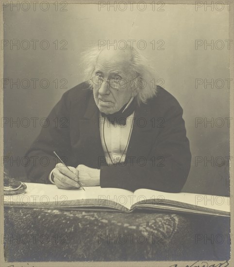Marie-Eugène Chevreul, 1886, Paul Nadar, French, 1856–1939, France, Gelatin silver print, 12.5 × 10.9 cm (image/paper), 14.2 × 12.6 cm (first mount), 19.7 × 16.6 cm (second mount)