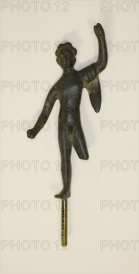 Statuette of Herakles, 4th/3rd century BC, Etruscan, Etruria, Bronze, 8.5 × 5 × 1 cm (3 3/8 × 2 × 3/8 in.)