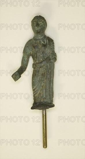 Statuette of a Woman, 4th century BC, Etruscan, Etruria, Bronze, 6.75 × 3 × 1.75 cm (2 5/8 × 1 2/8 × 5/8 in.)