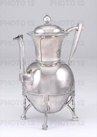 Coffee or Tea Service, 1870/73, Webster Manufacturing Company, American, 1859–1873, Brooklyn, N.Y., Brooklyn, Silver, Coffeepot: H.: 29.8 cm (11 3/4 in.), Sugar basin: H.: 22.9 cm (9 in.), Milk pot: H.: 5.3 cm (6 in.)