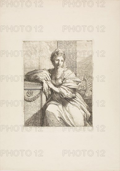 Juno and the Peacock, 1770, Angelica Kauffmann, Swiss, 1741-1807, Switzerland, Etching on paper, 210 x 163 mm