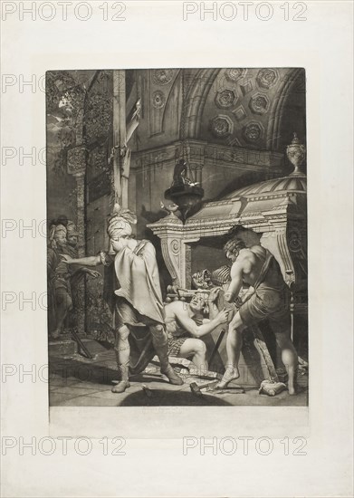 Miravan, 1772, Valentine Green (English, 1739-1813), after Joseph Wright of Derby (English, 1734-1797), England, Mezzotint on off-white laid paper, 460 × 354 mm (image), 505 × 355 mm (plate), 669 × 525 mm (sheet)