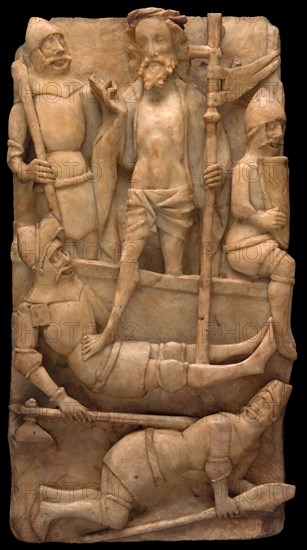 The Resurrection, 15th century, English, England, Alabaster with some traces of polychromy, 49.5 × 24.1 cm (19 1/2 × 9 1/2 in.)