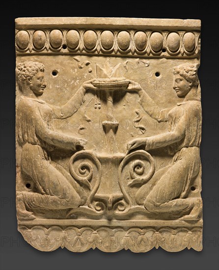 Relief Plaque, Early 1st century AD, Roman, Rome, terracotta, 58.8 × 46.9 × 5 cm (23 1/4 × 18 3/8 × 2 in.)