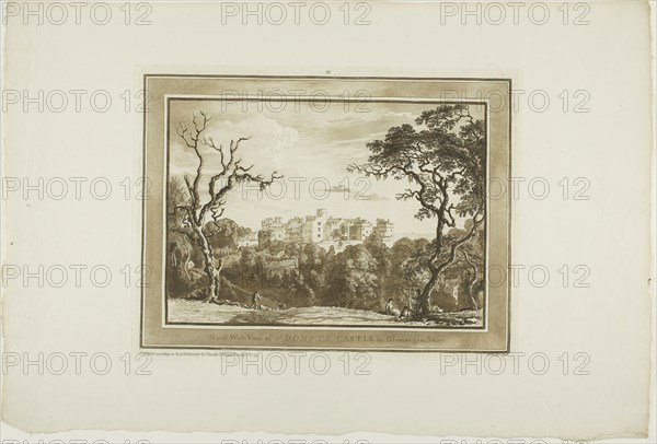 Twelve Views….in South Wales (First Welsh Set), 1775, Paul Sandby, English, 1731-1809, England, Etching and aquatint on ivory laid paper, 180 × 255 mm (image), 238 × 314 mm (plate), 353 × 525 mm (sheet)