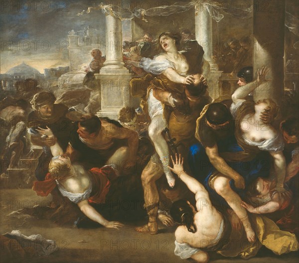 The Abduction of the Sabine Women, 1675/80, Luca Giordano, Italian, 1632-1705, Italy, Oil on canvas, 102 × 116 in. (260 × 295 cm)