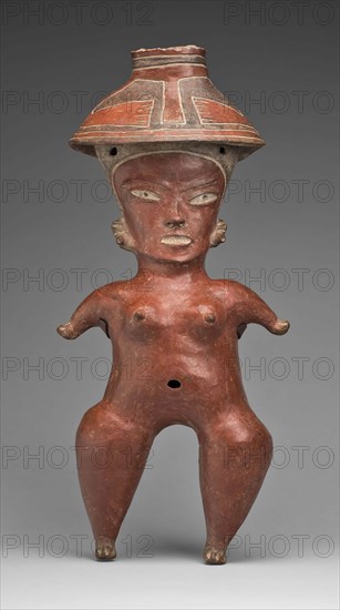 Female Figure, 500/400 B.C., Tlatilco, Tlatilco, Valley of Mexico, Mexico, Valley of Mexico, Ceramic and pigment, H. 59.7 cm (23 1/2 in.)
