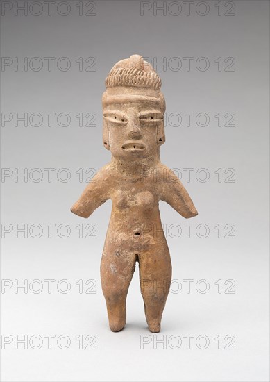 Female Figure, c. 400 B.C., Tlatilco, Preclassic period, Valley of Mexico, Mexico, México, Ceramic and pigment, H. 16.8 cm (6 5/8 in.)