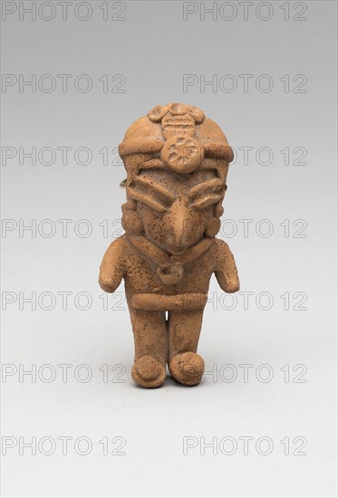 Female Figure, 500/200 B.C., Chupícuaro, Guanajuato or Michoacán, Mexico, México, Ceramic and pigment, H. 7.9 cm (3 1/8 in.)