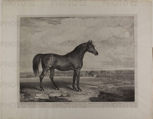 Walton, 1823, James Ward, English, 1769-1859, England, Lithograph on ivory chine, laid down on off-white wove paper, 338 × 454 mm (image), 370 × 480 mm (chine), 484 × 603 mm (sheet)
