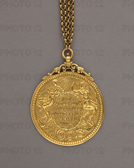 Presentation Medal of Francesco Morosini, 17th century, Italian, Venice, Venice, Gold, 7.8 x 5.4 cm (3 1/16 x 2 1/8 in.)