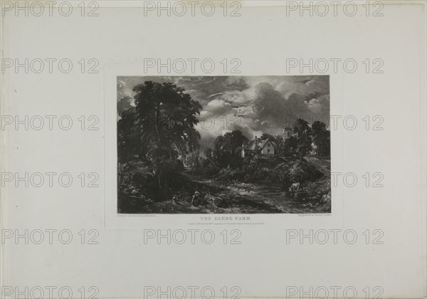 The Glebe, 1832, David Lucas (English, 1802-1881), after John Constable (English, 1776-1837), England, Mezzotint in black ink on heavy ivory wove paper, 175 × 251 mm (plate), 305 × 465 mm (sheet)