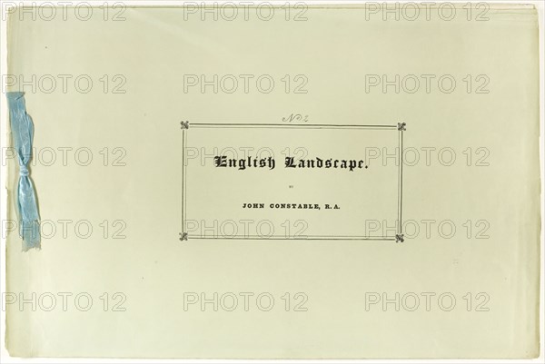 Various Subjects of Landscape Characteristic of English Landscape Scenery, 1830/32, David Lucas (English, 1802-1881), after John Constable (English, 1776-1837), England, Portfolio cover, 305 × 465 mm (volume)