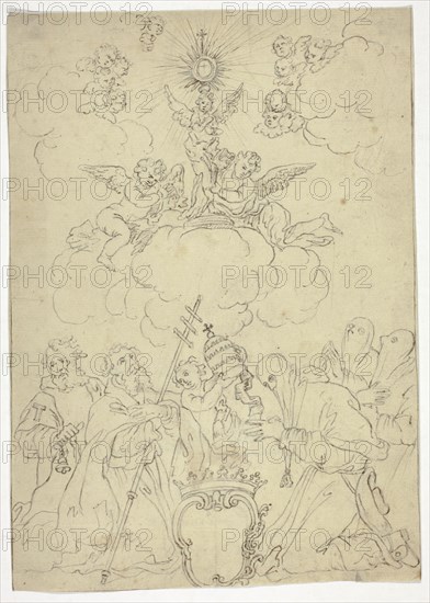 Untitled, n.d., Uknown Artist (German, 18th century), or possibly Bartolomeo Granucci (Italian, flourished 18th century), or a follower of Giulio Pippi, called Giulio Romano (Italian, c. 1499-1546), Italy, Pen and brown ink, over traces of graphite, on cream laid paper, 242 x 172 mm