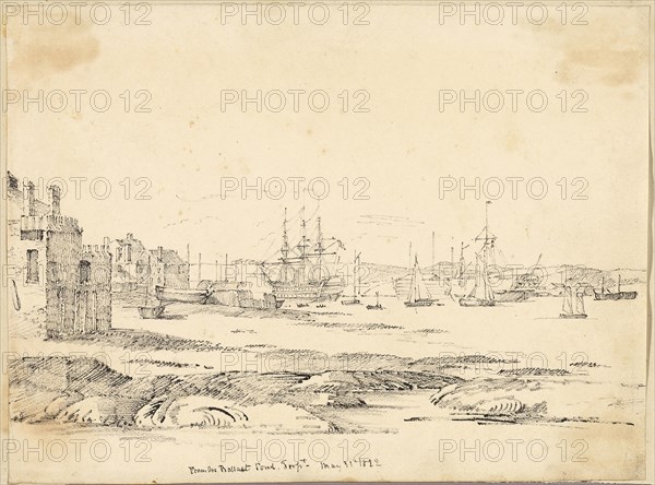 From the Ballast Pond, 1822, Unknown Artist, English, 19th century, England, Lithograph in black on cream wove paper, 172 × 230 mm