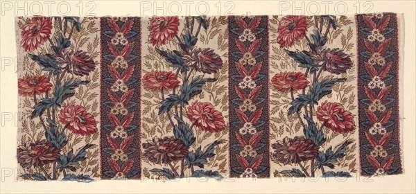 Fragment, 1775/1800, England, Cotton, plain weave, probably roller printed, 30.1 × 70.8 cm (11 7/8 × 27 7/8 in.)