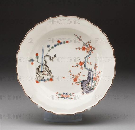 Soup Plate, c. 1770, Worcester Porcelain Factory, Worcester, England, founded 1751, Worcester, Soft-paste porcelain, polychrome enamels and gilding, Diam. 22.2 cm (8 3/4 in.)